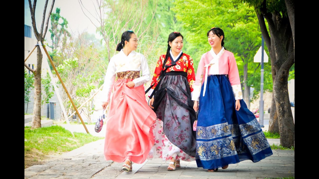 Traditional and modern Korean clothing evolution from silk hanbok to Seoul street style