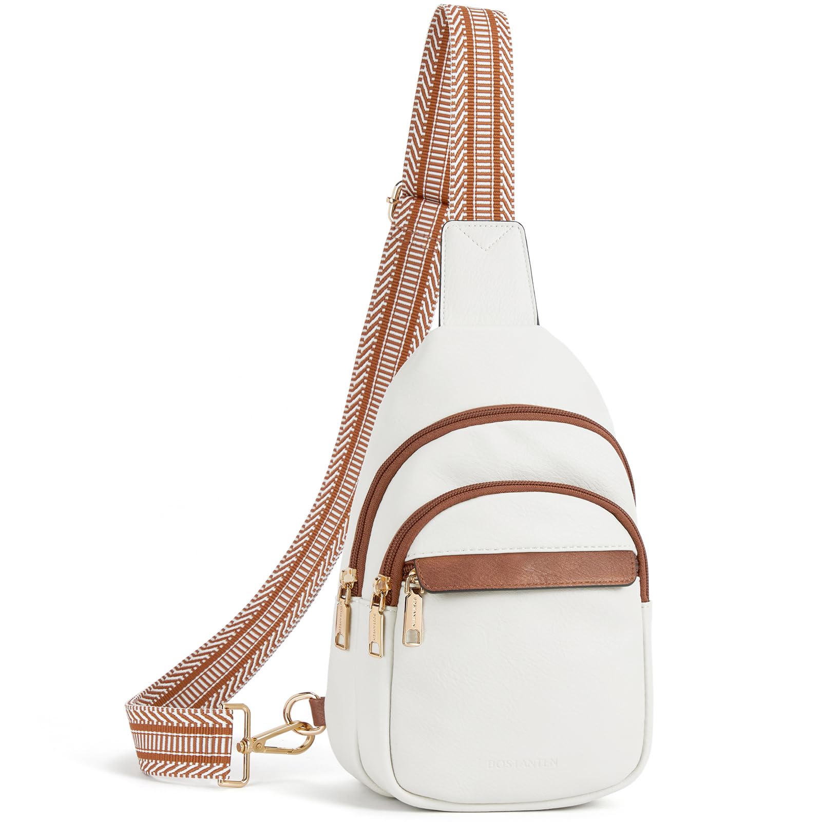 BOSTANTEN Women's Leather Sling Crossbody Bag