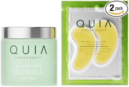 QUIA Korean Skincare Duo: Toner Pads and Eye Patches